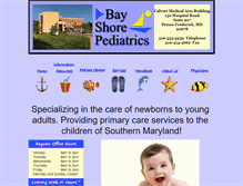 Tablet Screenshot of bayshorepeds.com